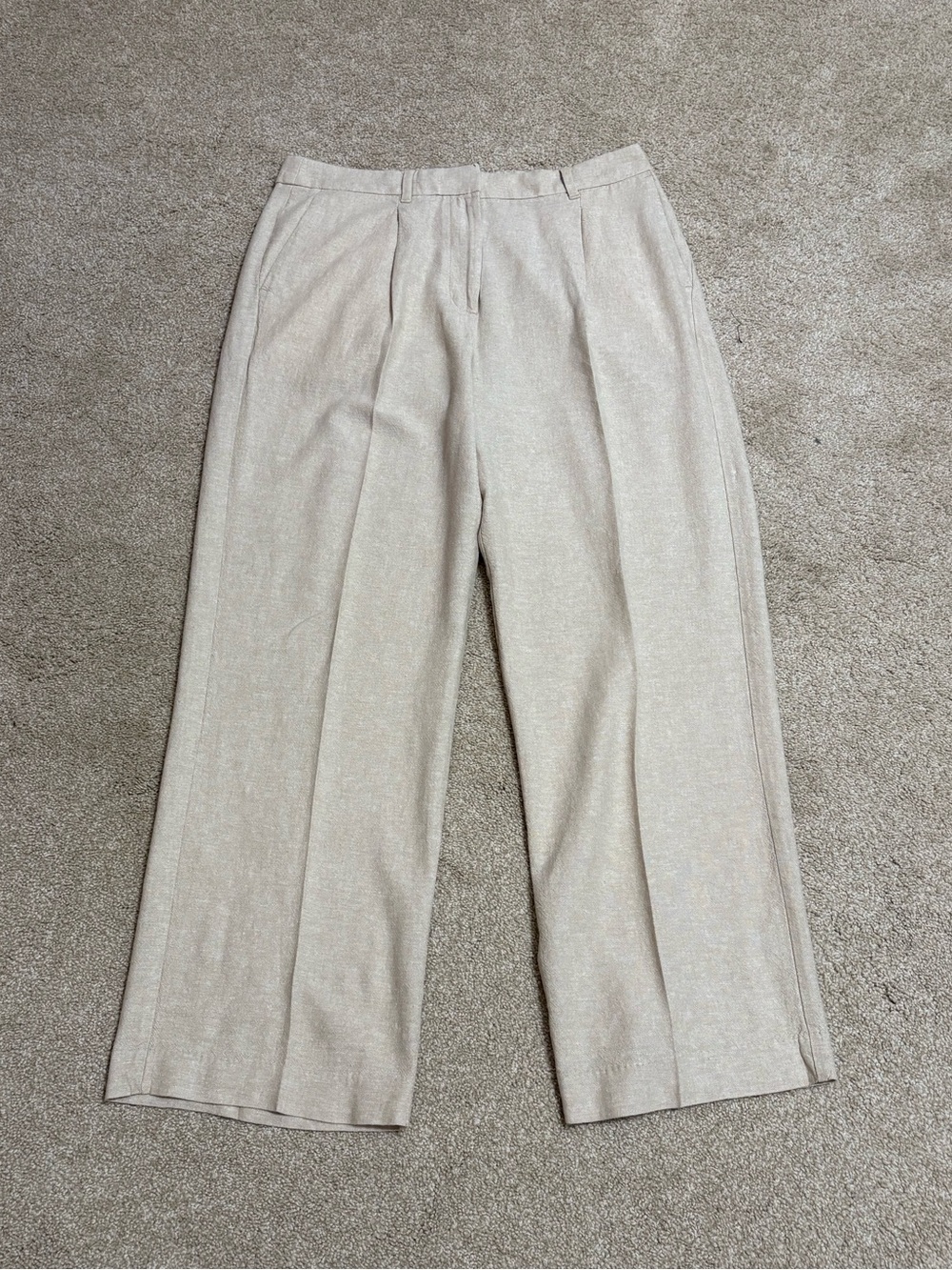Old Navy extra high-rise linen Taylor wide-leg trouser - M